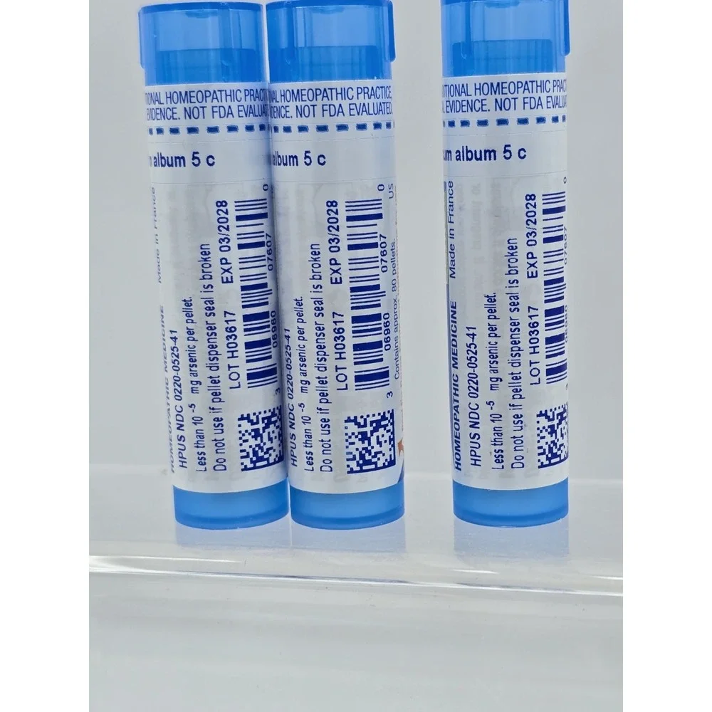 3 Lot Arsenicum Album 5 Homeopathic Medicine Food Poisoning - 240 Ct - EXP 03/28